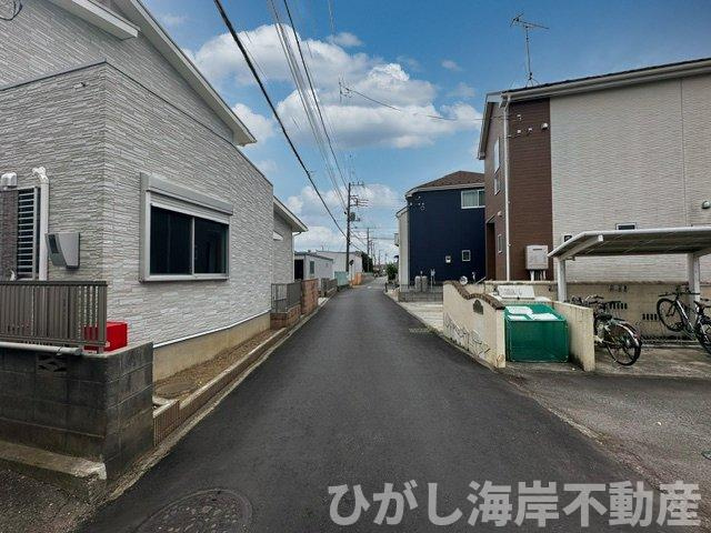 茅ヶ崎市今宿　売地の前面道路含む現地写真|現地外観