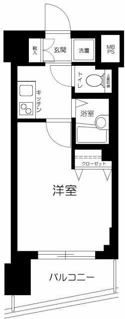 ＯＬＩＯ麻布十番の間取り|間取りです。