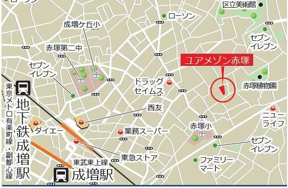 ユア　メゾン　リの地図