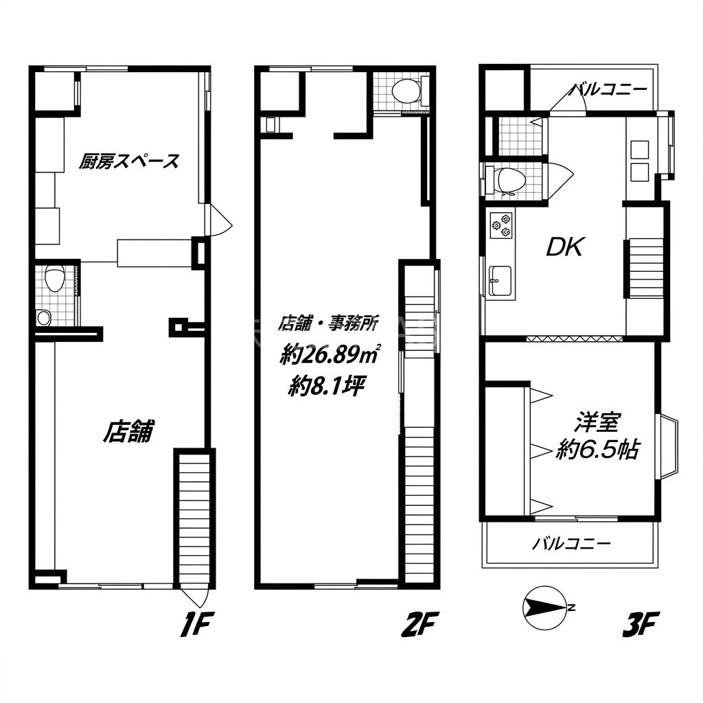放出東2丁目店舗・事務所の間取り