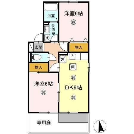クリエFUJIWARAの間取り