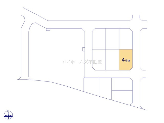 【区画図】 | 豊田市西中山町辻貝戸109-210『仲介料無料』新築戸建て | 4号棟