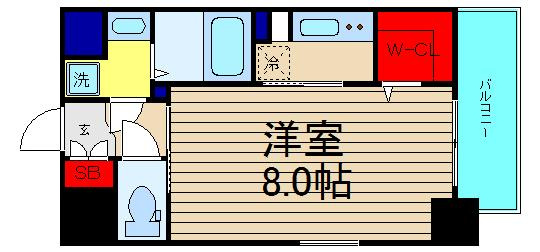 ミラージュパレス南堀江の間取り|現状有姿