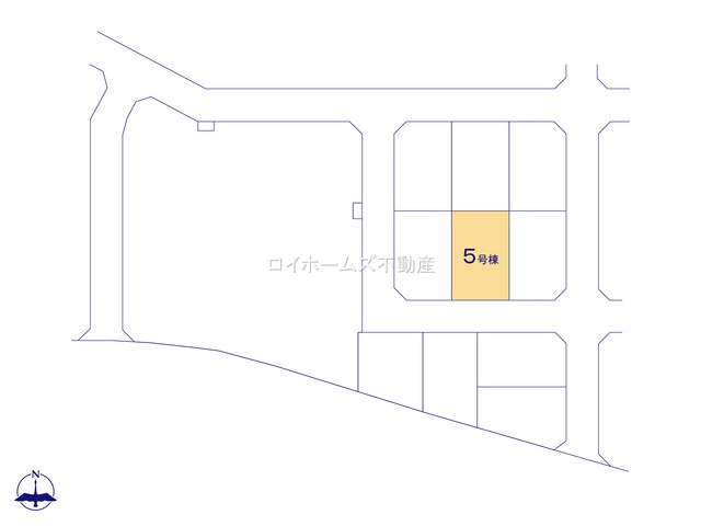 【区画図】 | 豊田市西中山町辻貝戸109-210『仲介料無料』新築戸建て | 5号棟