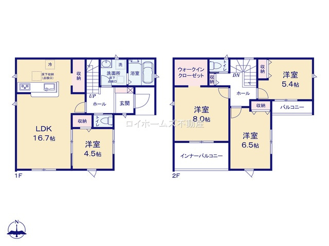 【間取り】 | 豊田市西中山町辻貝戸109-210『仲介料無料』新築戸建て | 6号棟