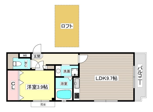 【間取り】 | メゾン高松Ⅲ