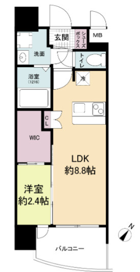 【間取り】 | セレニテ阿波座ミラク