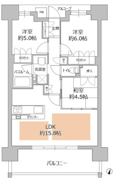 ザパークハウス神戸元町の間取り