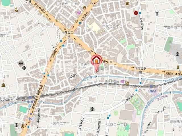 レジディア中落合B棟【おとり物件なし】#学生・社会人にオススメ！初期費用分割払いOK！の地図
