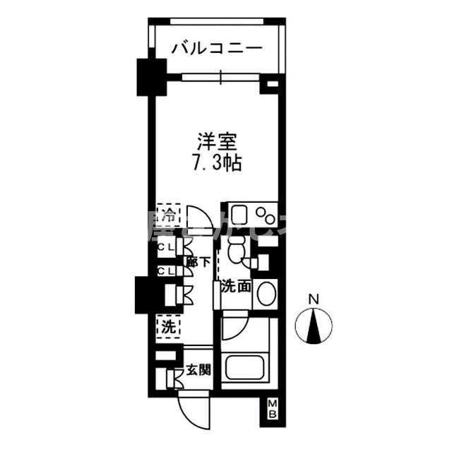 レジディア中落合B棟【おとり物件なし】#学生・社会人にオススメ！初期費用分割払いOK！の間取り