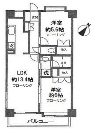 横浜市南区南太田４丁目の賃貸マンションの間取り