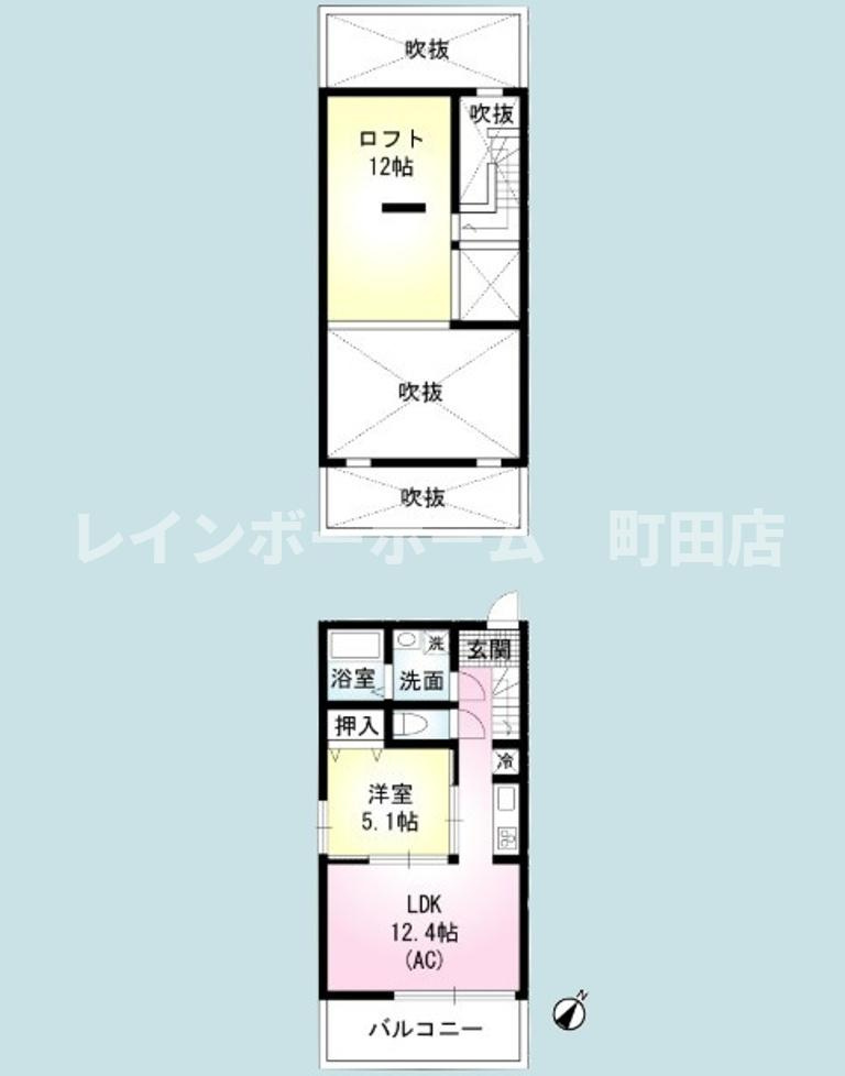 TRAYS※初期費用分割後払いサービス利用可能物件の間取り