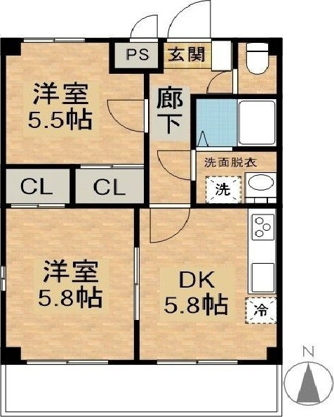 ルマンジュ津高の間取り