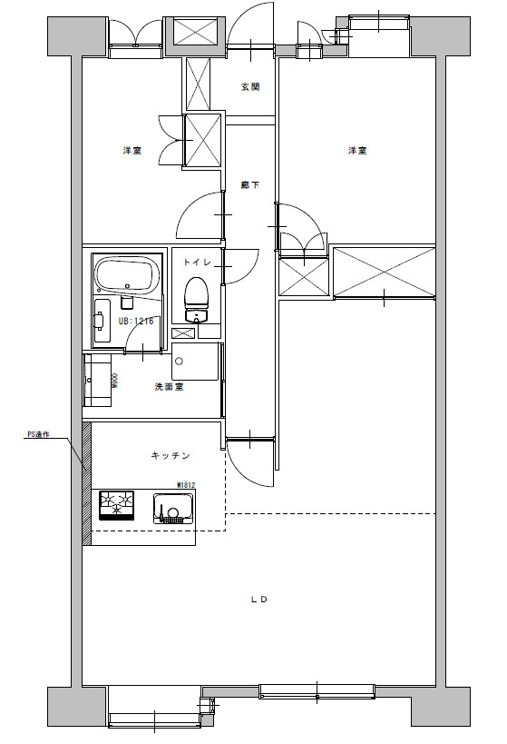 ハイホーム川崎の間取り