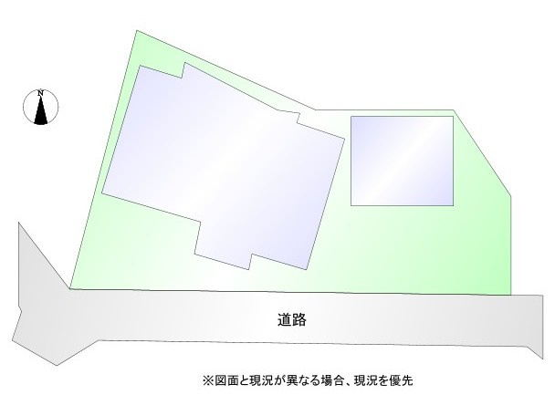 熊谷市大原　中古戸建の区画図|図面と現況が異なる場合、現況を優先とします。