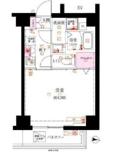 ベルシード新大橋の間取り