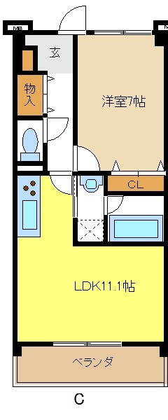 ホワイトドエル道徳の間取り
