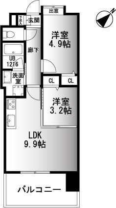 【間取り】 | ラ・フォンテ博多駅南