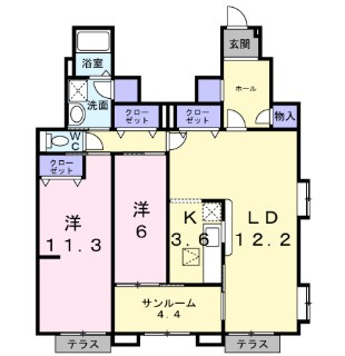 ジュネスの間取り
