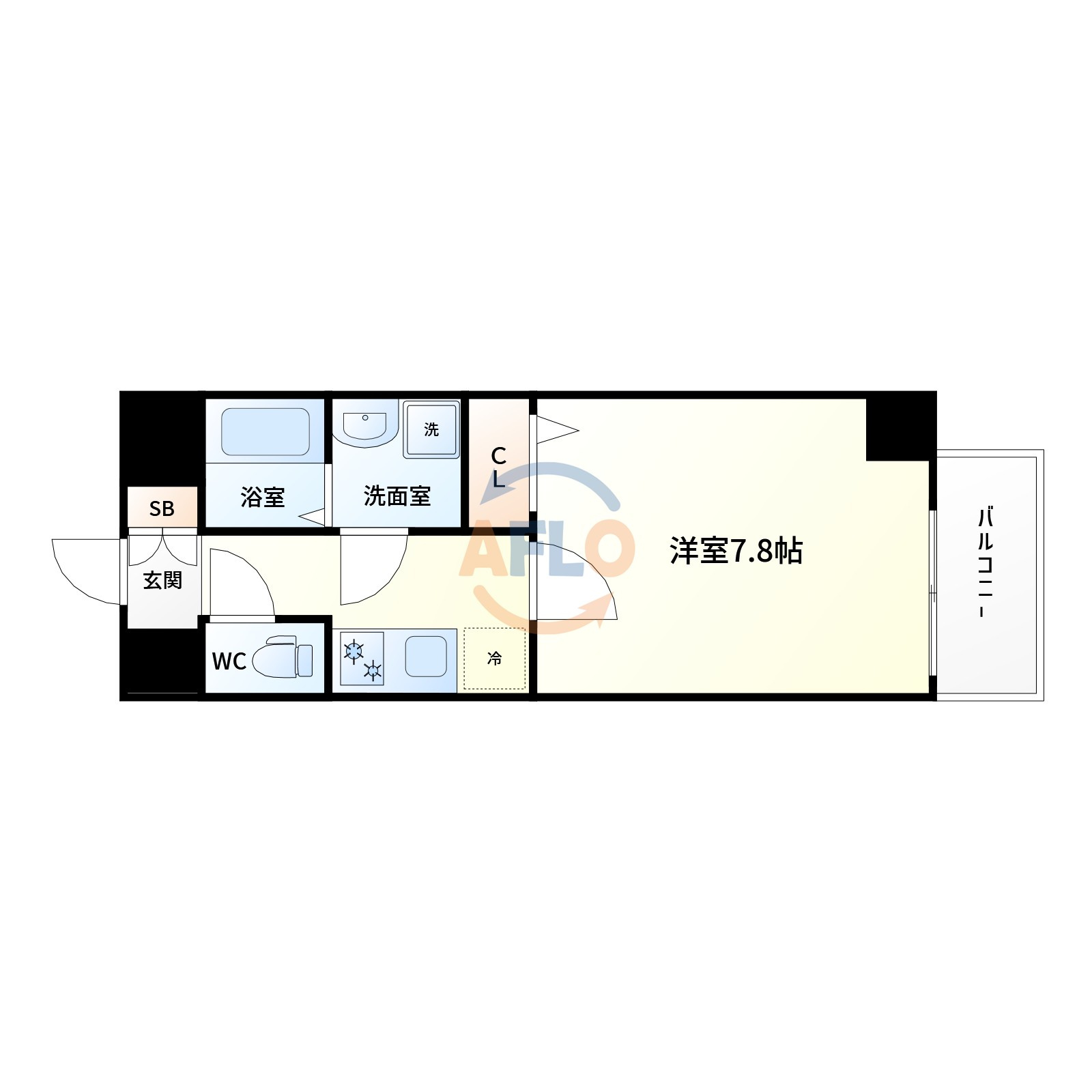 THE RESIDENCE Sの間取り|間取り