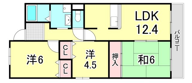 ボヌールの間取り