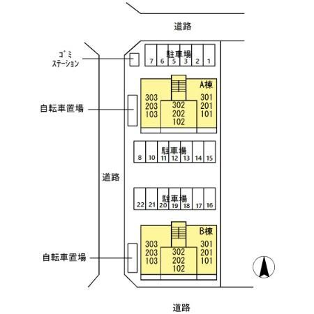 ボイス・セカンド　Ｂの区画図