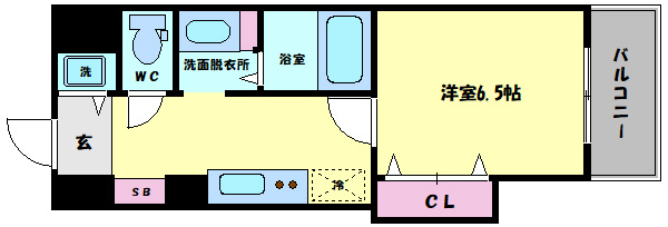 アパルト谷町の間取り|アパルト谷町　間取り図
