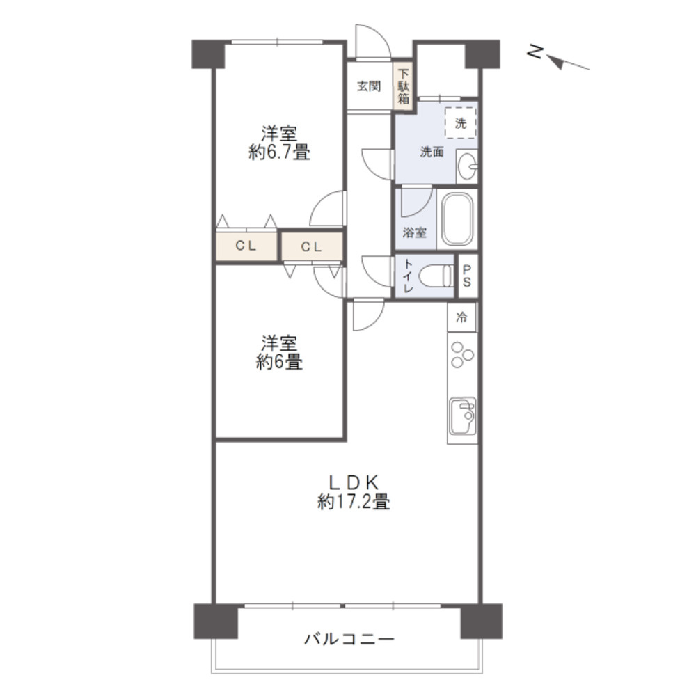 MAC倉敷庄コートの間取り|・間取図