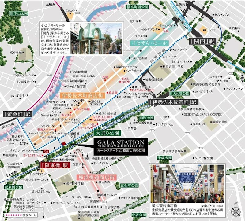 ガーラ・ステーション横濱大通り公園の地図