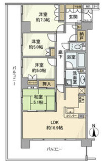【間取り】 | ファインフラッツ関目ザ・レジデンス