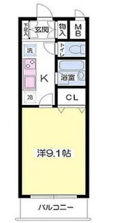 【間取り】 | Ｂｅａｒ南林間 | 間取りです。