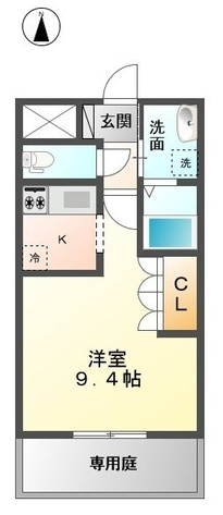 上益城郡御船町大字滝川のアパートの間取り