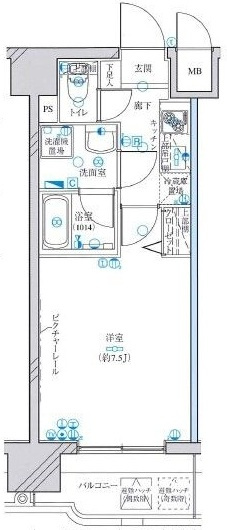 グリフィン横浜・ベイグランデ弐番館の間取り|間取りです。