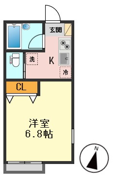 リブレリー春江Aの間取り