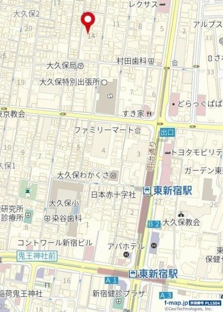 すばるハイムの地図