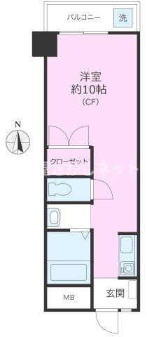 台東区下谷2丁目のマンションの間取り