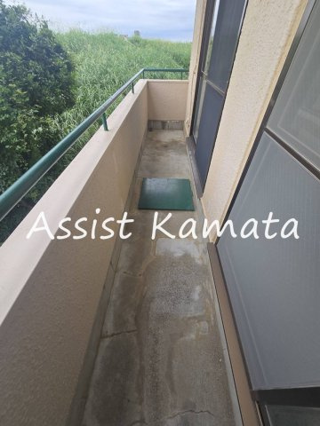 ソシアル多摩川のバルコニー