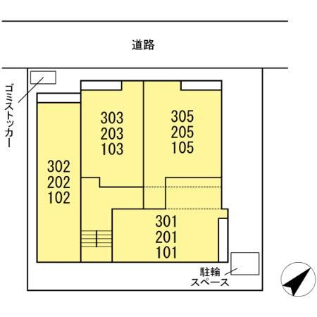 エクセリア早宮の区画図