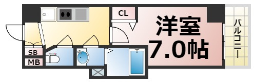 【間取り】 | グランパシフィック今里駅前　仲介手数料無料