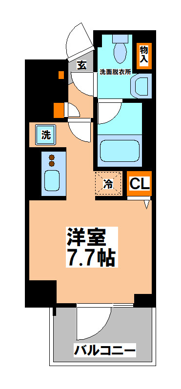 三鷹市下連雀３丁目の賃貸マンションの間取り