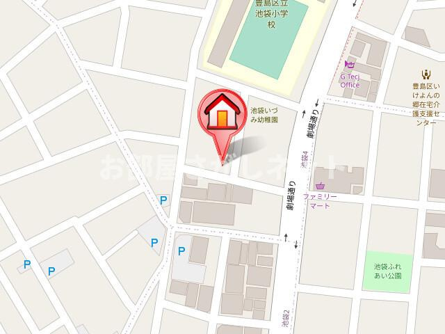 エスポワール池袋【おとり物件なし】#学生・社会人にオススメ！初期費用分割払いOK！の地図