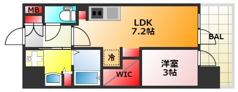 アーバネックス新町Ⅰの間取り
