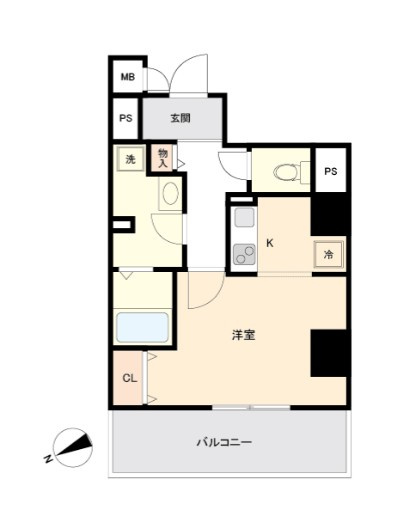 マリアージュ市川の間取り