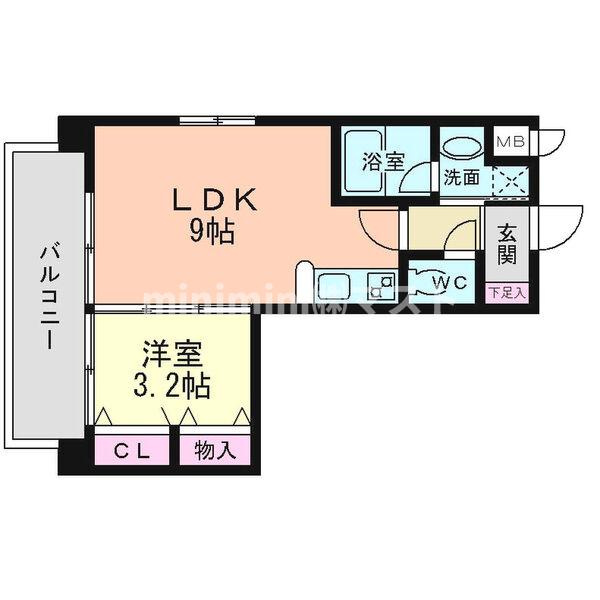 ラルテ天王寺の間取り