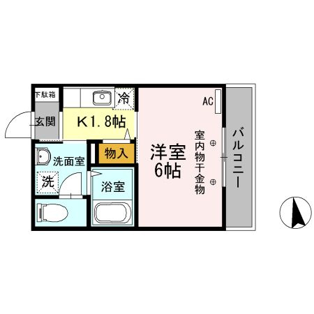 ボヌール平和台の間取り