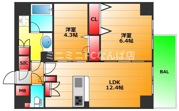 アーバネックス天満橋サウスの間取り