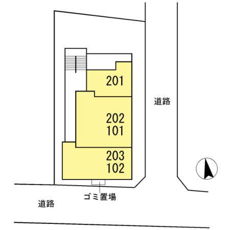 ボヌール平和台の区画図