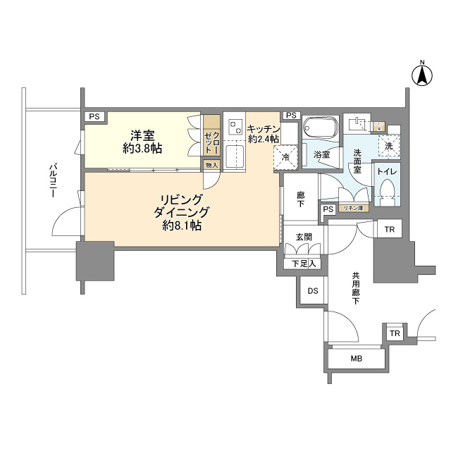 Brillia Tower 池袋 Westの間取り