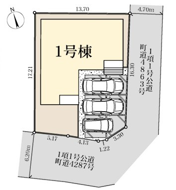 【区画図】 | Livele Garden.S寄居町 第3(赤浜)　【平屋】新築住宅
