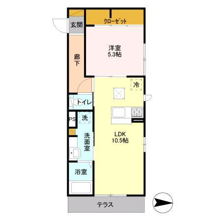 【間取り】 | ディアコート鹿放ヶ丘